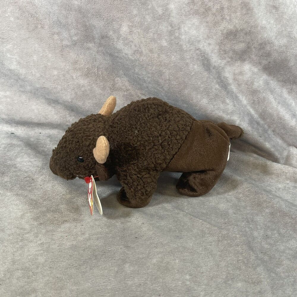Ty Beanie Babies Roam The Buffalo Plush Stuffed Animal 1998